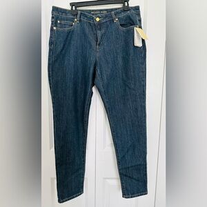 Michael Kors Blue Denim Jeans with Gold Accents
